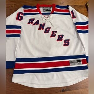 Premier New York Rangers Rick Nash #61 NHL Jersey White Mens Size youth L/XL